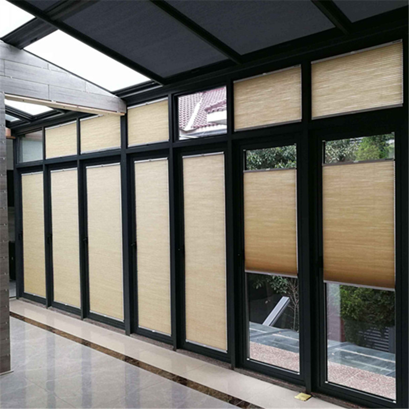 Edge Lock Honeycomb Curtain Household Non-Woven Fabric Room Darkening Roller Shade Bathroom Waterproof Pour inside Window Lifting Louver Curtain