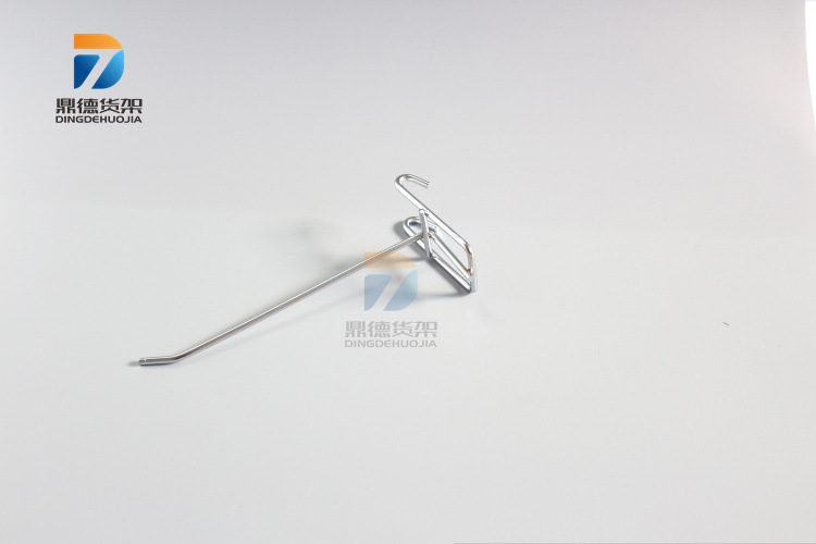 Yiwu Wholesale Black Mesh Plate Hook Shelf Hook Stainless Steel Color Jewelry Ear Hook Grid Iron Hook