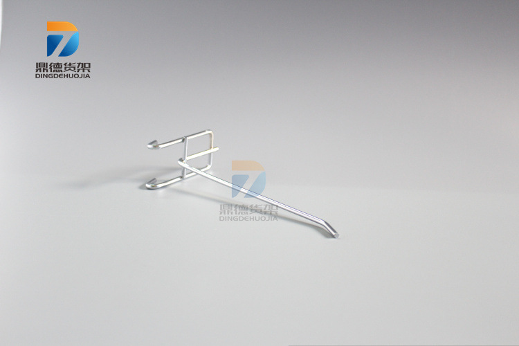 Yiwu Wholesale Black Mesh Plate Hook Shelf Hook Stainless Steel Color Jewelry Ear Hook Grid Iron Hook