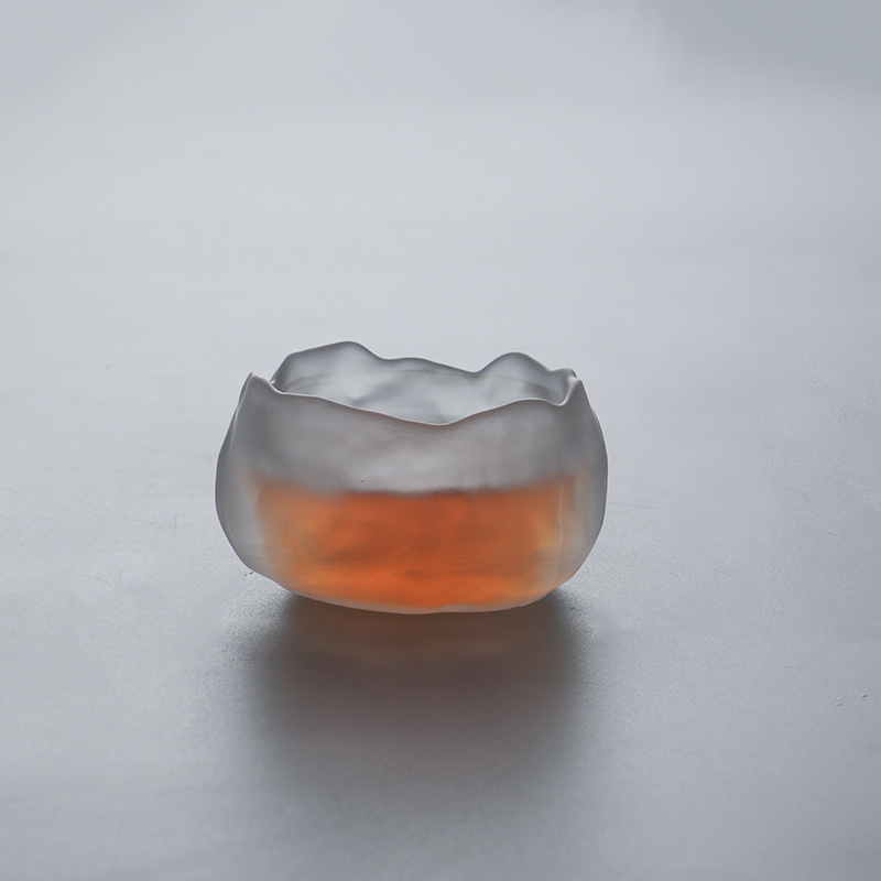 Glass Tea Cup Single Cup Japanese Mini Personal Small Teacup Thickened Glass Cup Sets Master Cup Wholesale