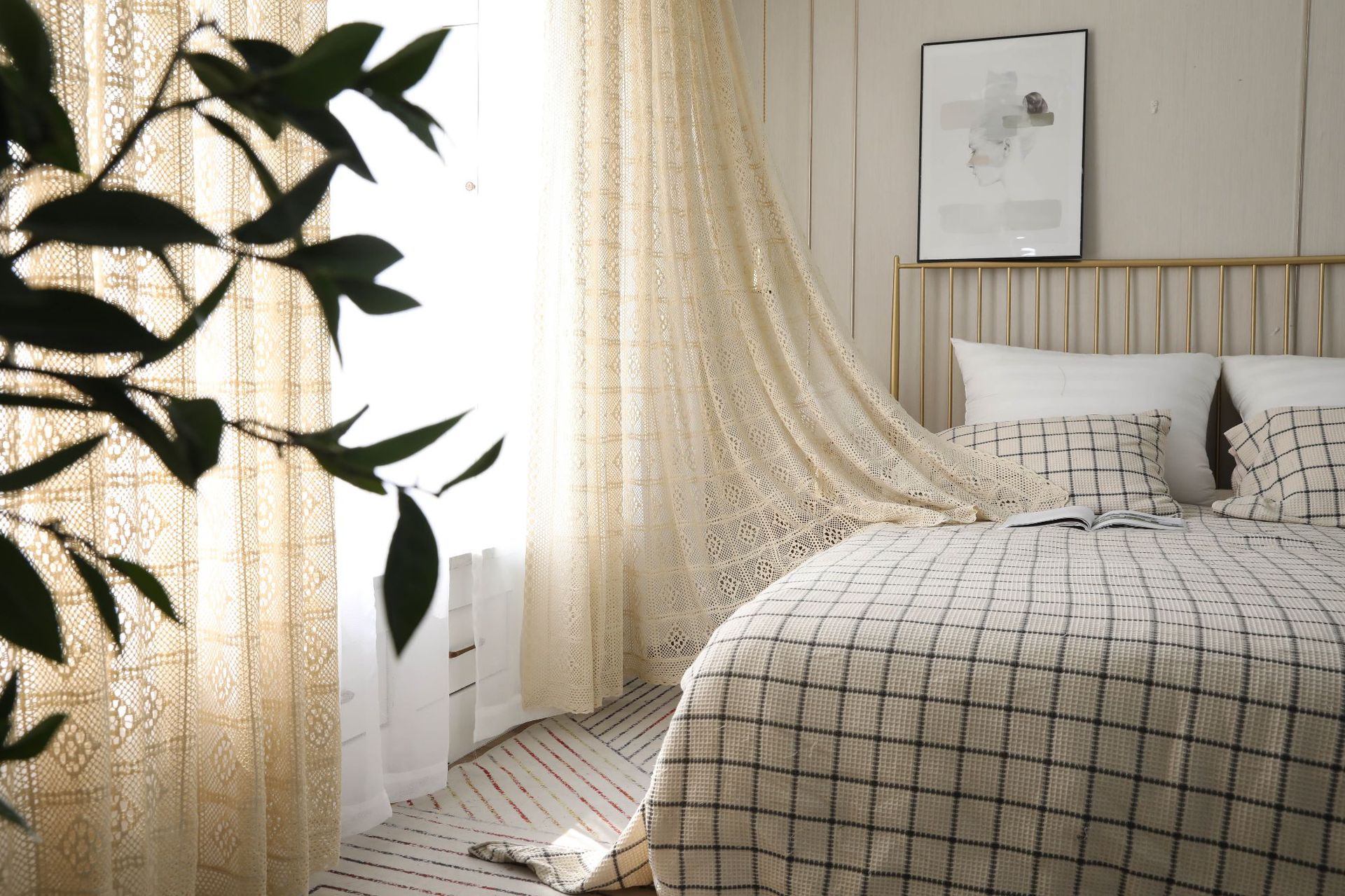 Transparent Retro Hollow Curtain Finished Crochet Crochet North American Country Fabric Floor Window Screen Custom Bay Window Customization Transparent Retro Hollow Curtain Finished Crochet Crochet North American Country Fabric Floor Window Screen Custom Bay Window Customization