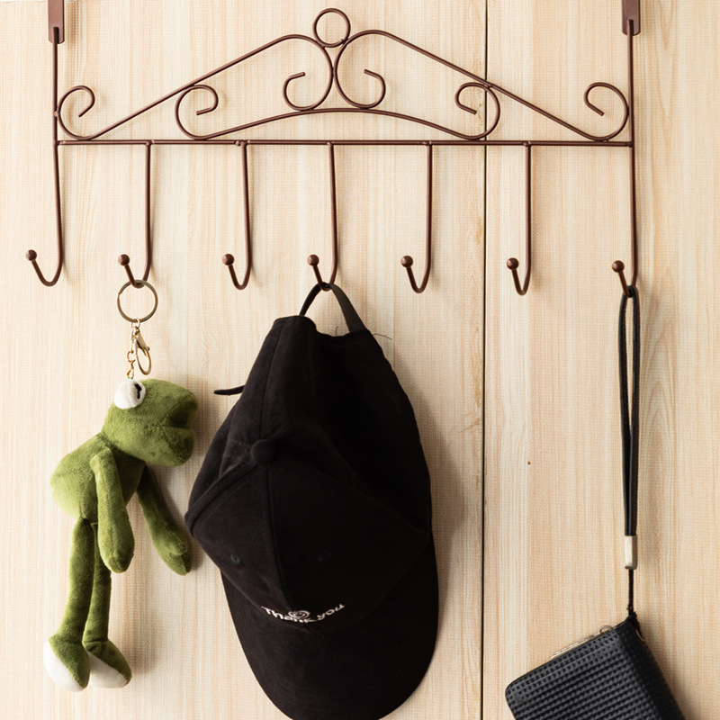 Yilu Iron Door Hook the Metal Door Creative Nail-Free Door Back Clothes Hanger Factory Stall Wholesale
