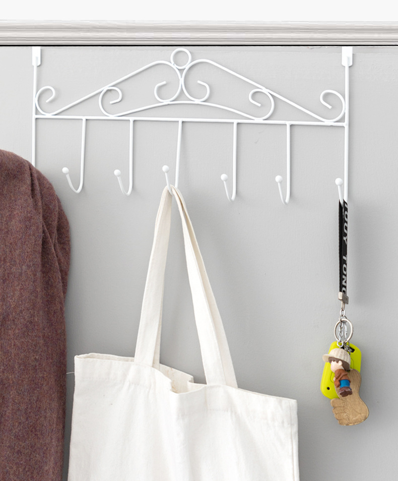 Yilu Iron Door Hook the Metal Door Creative Nail-Free Door Back Clothes Hanger Factory Stall Wholesale