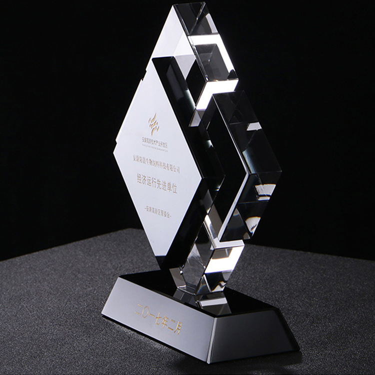 Crystal Trophy Customized Creative Crystal Authorized Medal Unit Annual Meeting Awarded Gifts &amp; Crafts Free Lettering