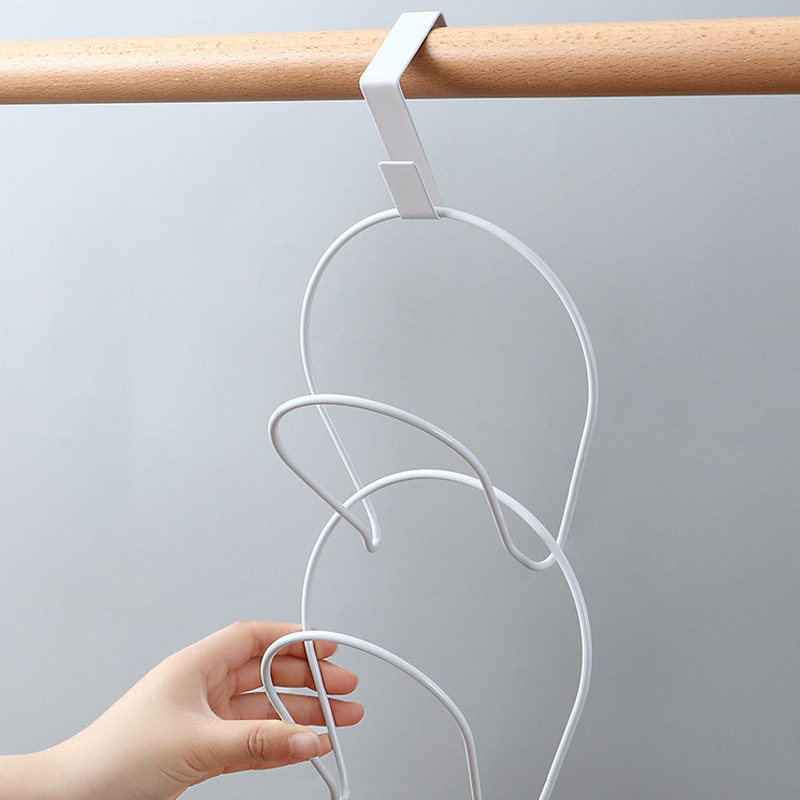 Factory Direct Sale Spot Hat Storage Hook Wholesale Multi-Functional Iron Material Coat and Cap Scarf Organizing Rack