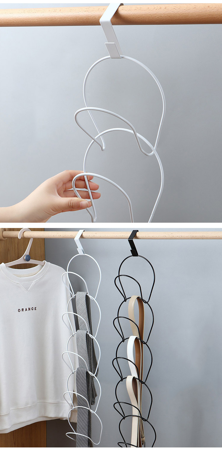 Factory Direct Sale Spot Hat Storage Hook Wholesale Multi-Functional Iron Material Coat and Cap Scarf Organizing Rack