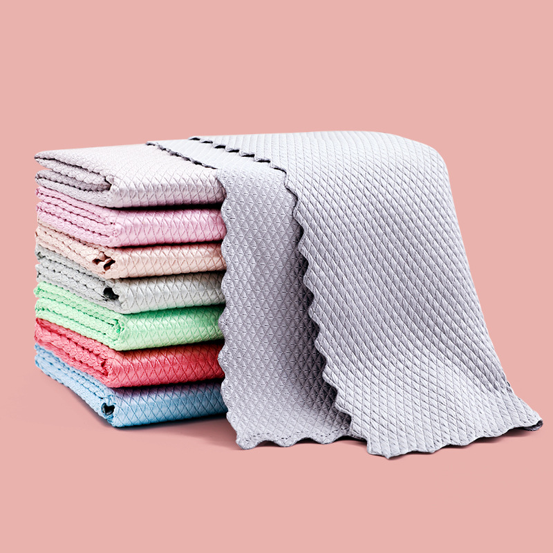 Scale Cloth Wiping Glass Cup Bowl Table Mirror Scale Rag Kitchen Table Cleaning Cleaning Towel