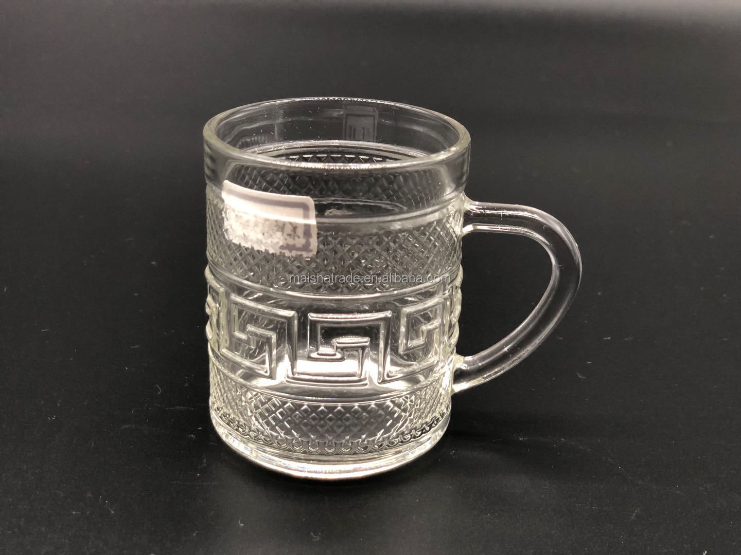 Heat Resistance Double Wall Glass Cup With Lid Handle Cup Gl