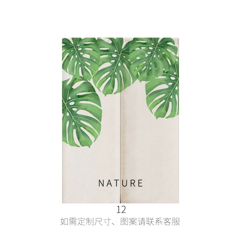 Modern Nordic Greenery Feng Shui Partition Curtain Household Bedroom and Toilet Fitting Room Thick Fabric Hanging Curtain Kitchen Door Curtain Modern Nordic Greenery Feng Shui Partition Curtain Household Bedroom and Toilet Fitting Room Thick Fabric Hanging Curtain Kitchen Door Curtain