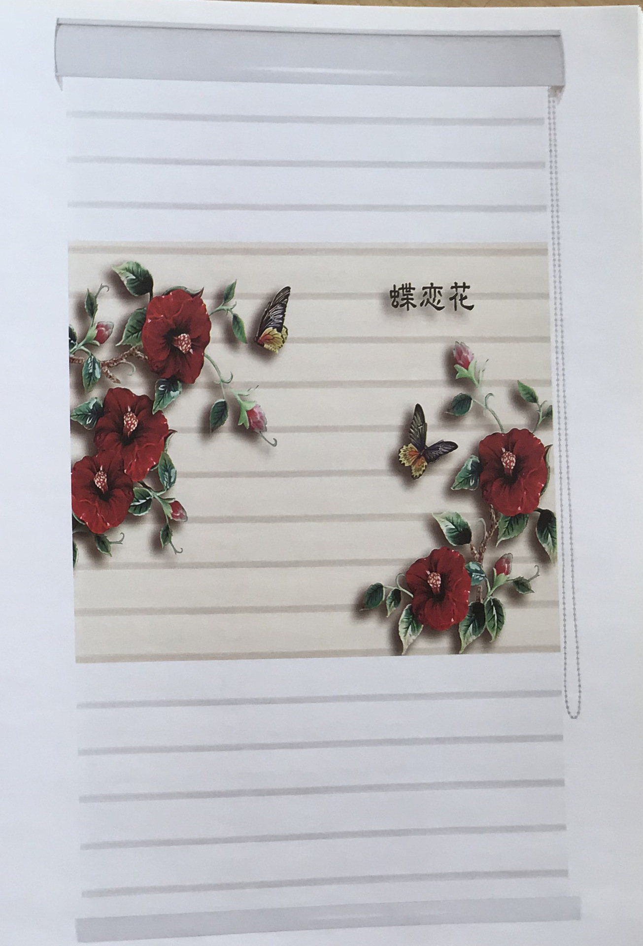 3D Printing Silk Silk Fabric Roller Shutter Curtain Roller Shutter Beads Bedroom Sunshade Shading Curtain Triple Shade