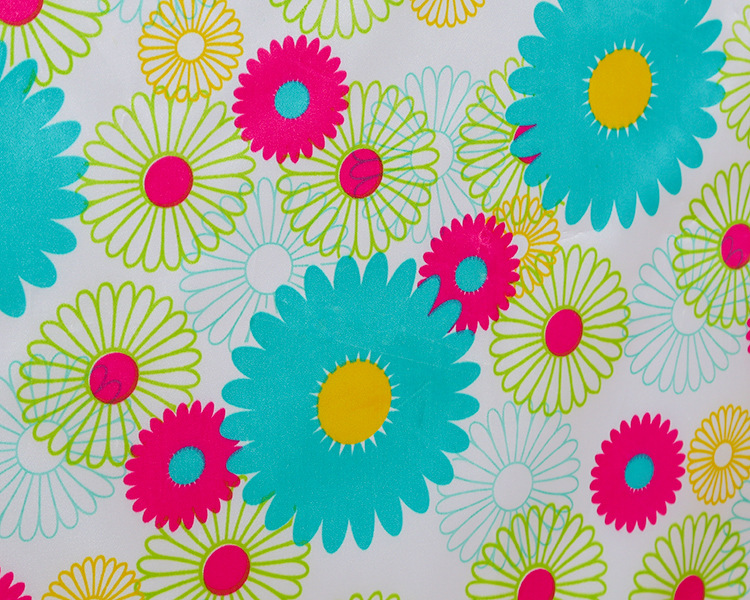 New printed shower curtain household polyester fabric shower curtain rural simple bathroom curtain manufacturers direct