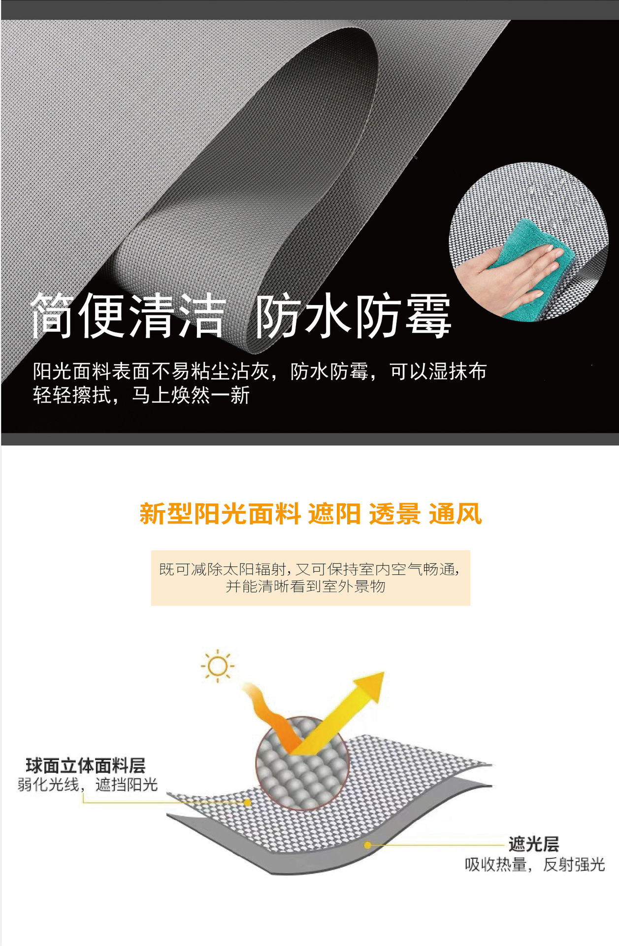 B1 level fire retardant curtain manufacturer customized office semi-sunshade transparent waterproof PVC sun fabric shutter B1 level fire retardant curtain manufacturer customized office semi-sunshade transparent waterproof PVC sun fabric shutter