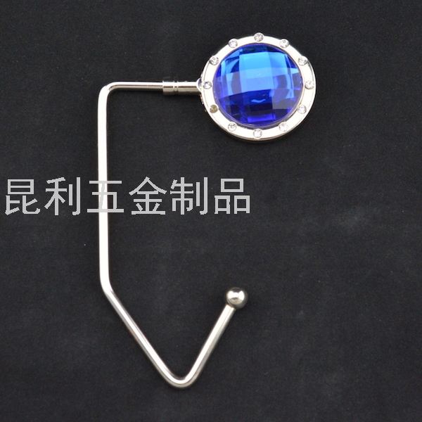 Iron Rod Bag Hanger round Bag Hook Metal Diamond Bag Hanger