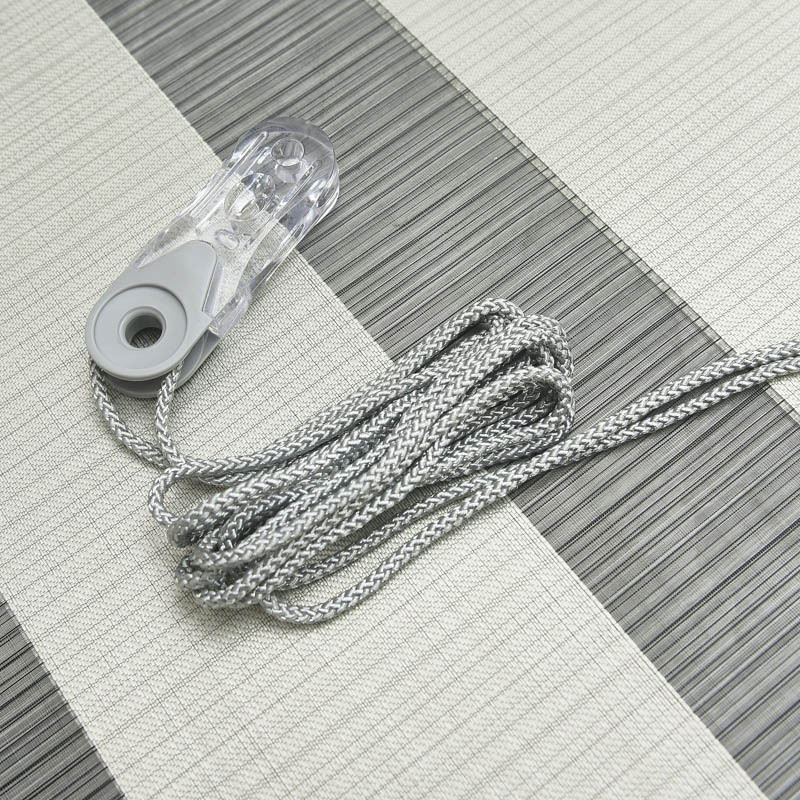 Black Gold Full Shading Soft Gauze Curtain Manual Drawstring Lifting Fabric Curtain Striped Plain Shutter Finished Customized Waterproof