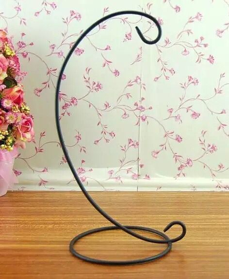 European-Style Iron Black and White Paint Storm Lantern Candlestick Hook Hanging Candlestick Hook Decoration Pendant Iron Craft