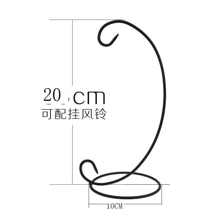 European-Style Iron Black and White Paint Storm Lantern Candlestick Hook Hanging Candlestick Hook Decoration Pendant Iron Craft