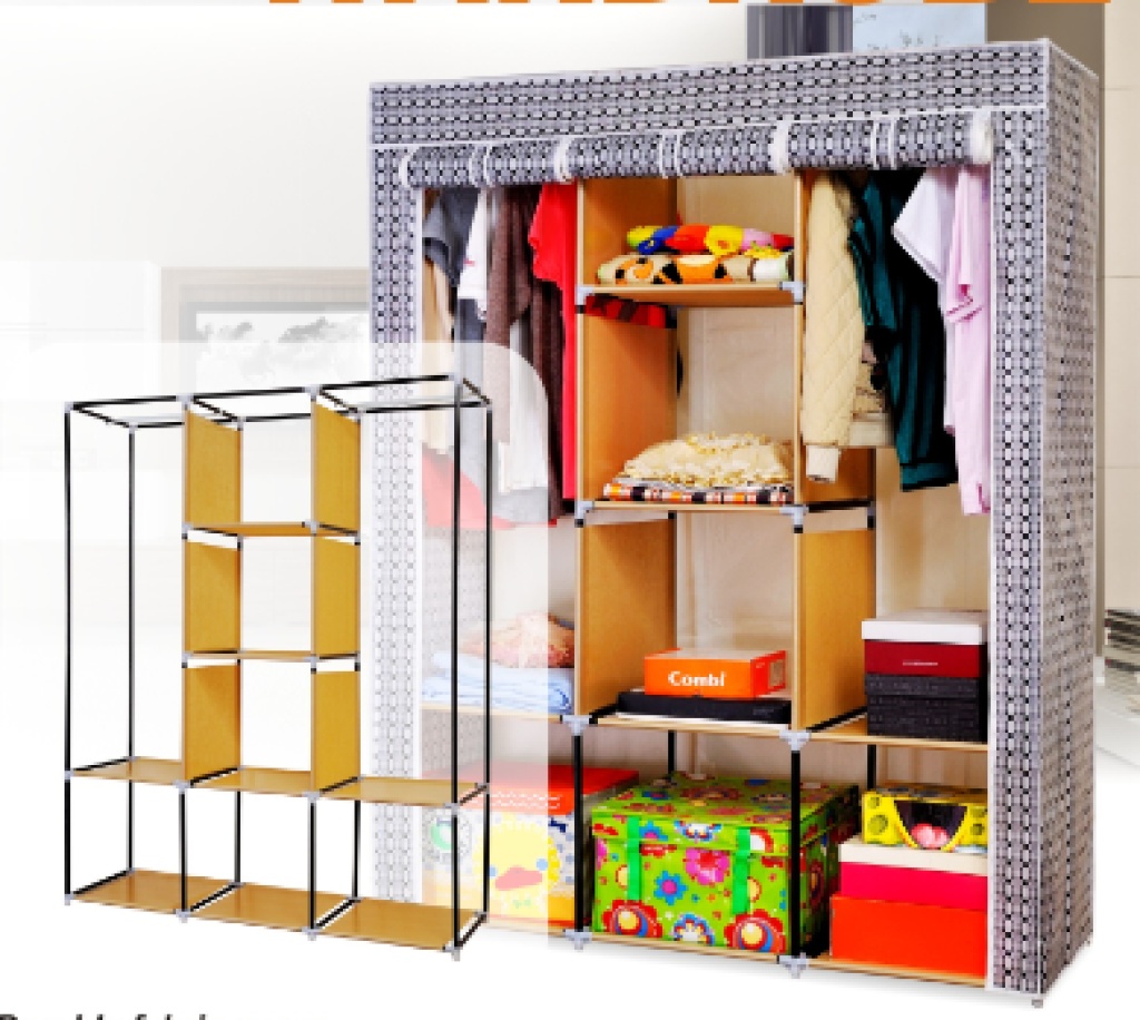 Wardrobe closet door curtain type three coated non-woven fabric