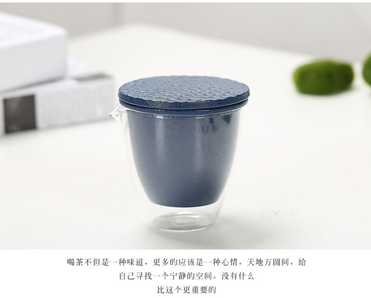 Ceramic Quick Cup One Pot Two Cups Glass Cup Gongfu Teapot Travel Black Porcelain Cup Portable Bag Carrying Tea Set