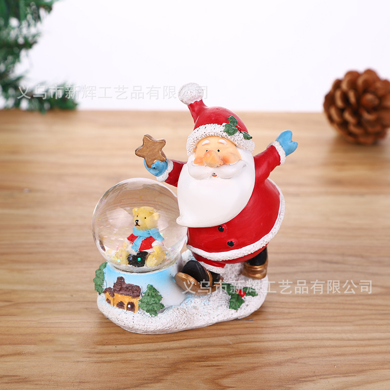 A Variety of Different Sizes Christmas Crystal Ball Christmas Gift Resin Crafts Christmas Ornament Festival Celebration Ceremony Products