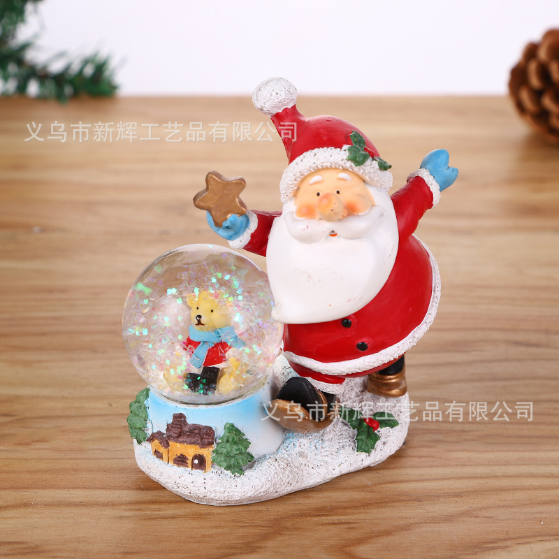 A Variety of Different Sizes Christmas Crystal Ball Christmas Gift Resin Crafts Christmas Ornament Festival Celebration Ceremony Products
