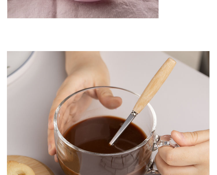 Household Children's Milk Cup Milk Powder Covered Handle Breakfast Transparent Straw Glass Cup Microwaveable Heating