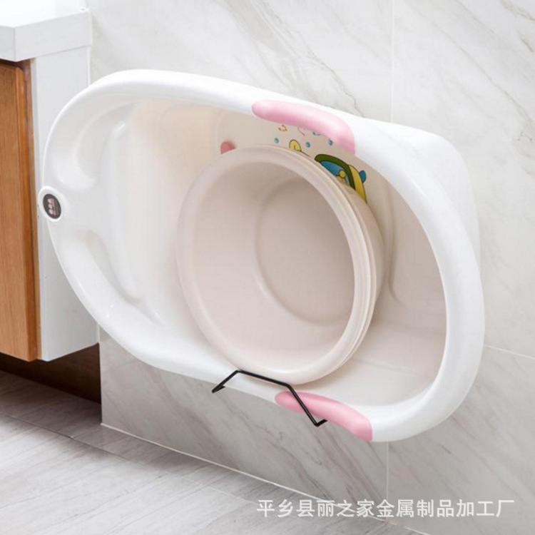 Punch Free Rack Wall Hanging Iron Washstand Bathroom Storage Rack Bathroom Strong Hook Kitchen Sticky Hook Storage Rack