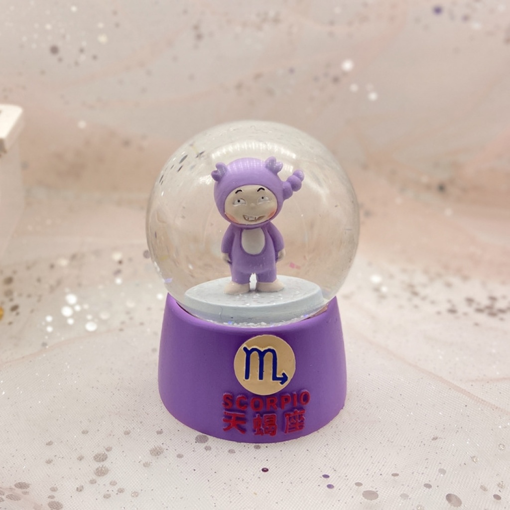 New 12 Constellation Naughty Doll Small Colorful Flash Light Resin Crystal Ball Decoration 65mm Gifts & Crafts New 12 Constellation Naughty Doll Small Colorful Flash Light Resin Crystal Ball Decoration 65mm Gifts & Crafts
