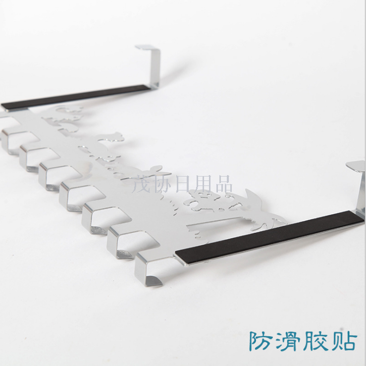 Iron art traceless door after nail free hook creative cartoon hook coat and hat hook after door hanger