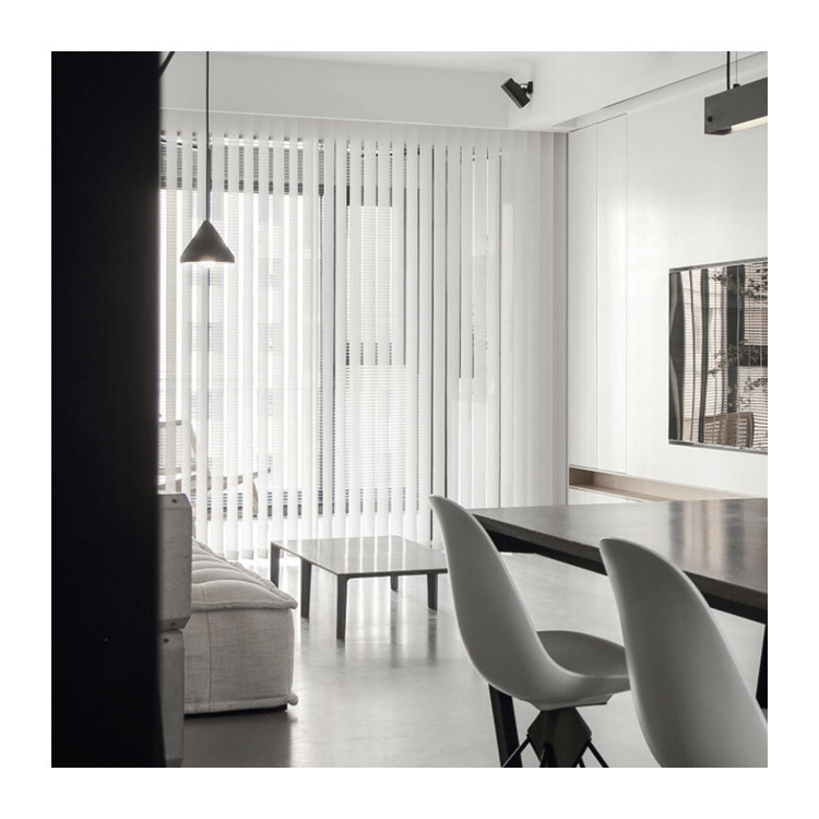 Factory Flame Retardant Vertical Blinds Office Engineering Curtain Sunlight Fabric Vertical Blinds Electric Vertical Venetian Blind Customization