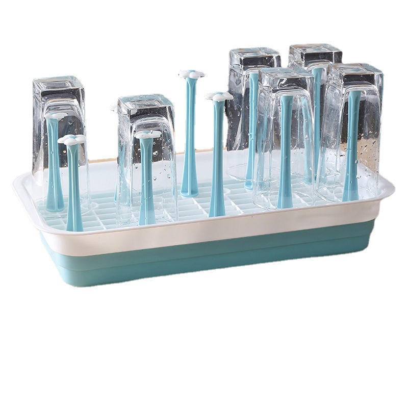 Creative Plastic Drain Cup Holder Kitchen Storage Rack Glass Cup Tea Cup Storage Rack Water Cup Hanger Drying Cup