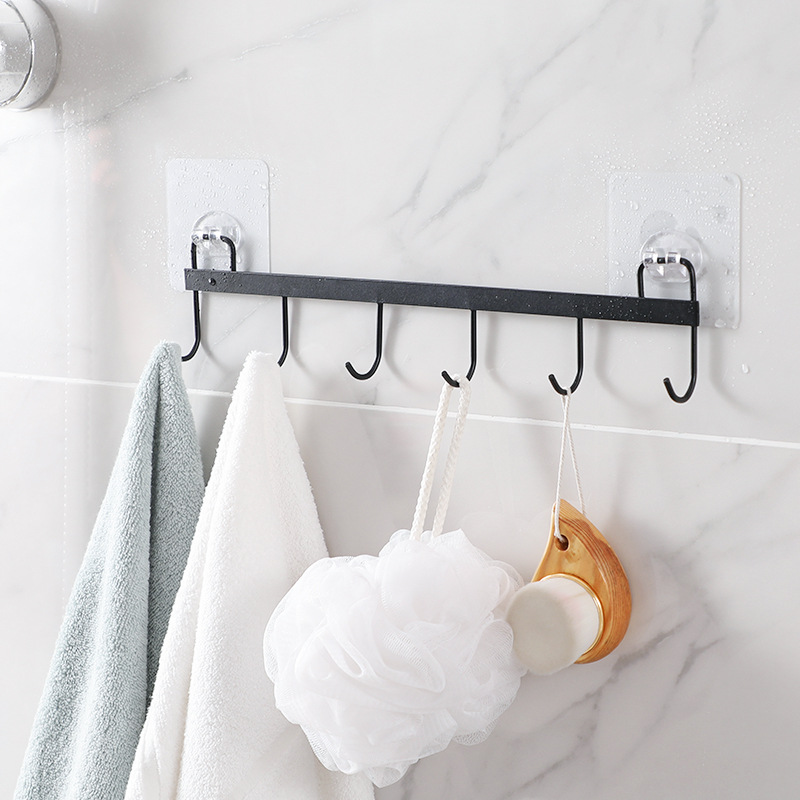 Sole Kitchen hook door behind the hanger Household Kitchen iron without 6 hooks strong load-bearing hook