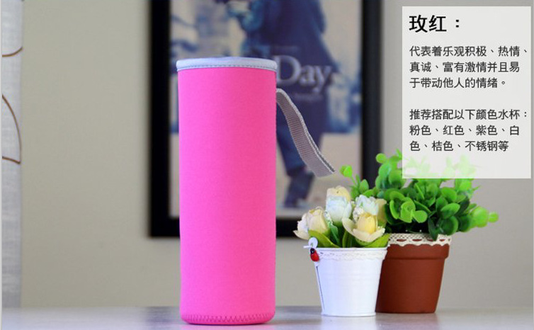Wholesale Custom Creative Thermos Cup Cover Lemon Cup Cover Glass Cup Tube Neoprene Can Cooler Printable Logo