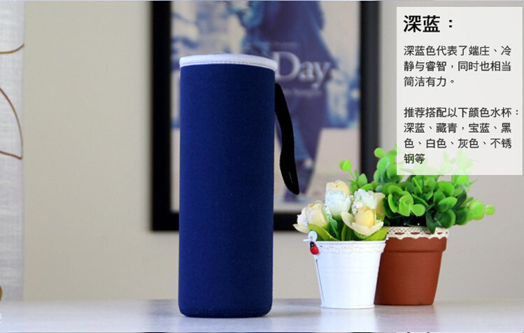 Wholesale Custom Creative Thermos Cup Cover Lemon Cup Cover Glass Cup Tube Neoprene Can Cooler Printable Logo