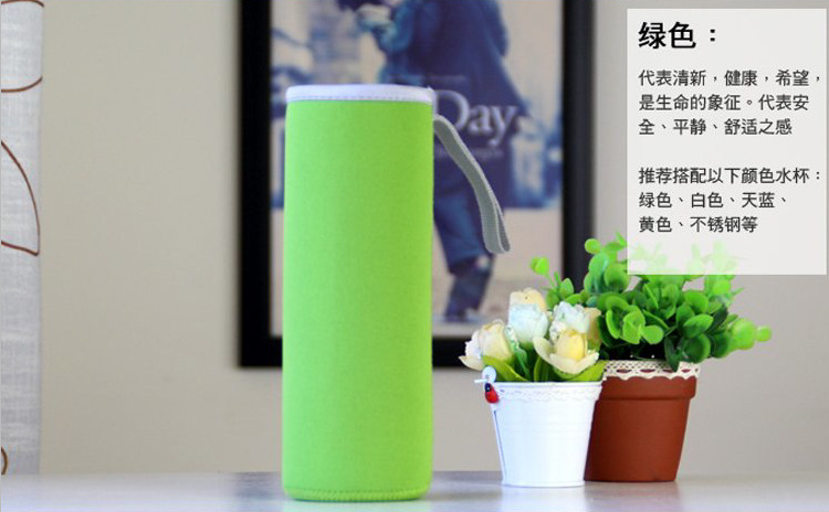 Wholesale Custom Creative Thermos Cup Cover Lemon Cup Cover Glass Cup Tube Neoprene Can Cooler Printable Logo