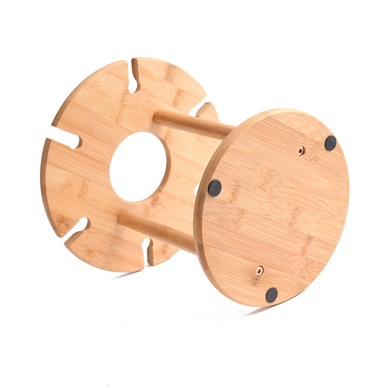 Minimalist Bamboo Wine Glass Cup Holder Set Wine Glass Hanging Rack Household Goblet Wine Glass Upside down Hanging Rack