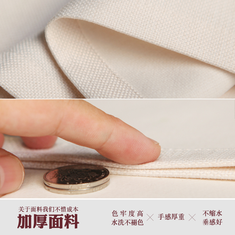 INS Style Marble Texture Home Bedroom Fitting Toilet Partition Curtain Thick Fabric Kitchen Door Curtain Customization