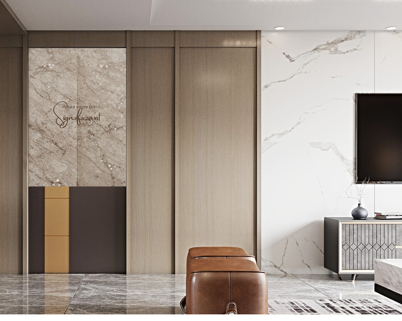 INS Style Marble Texture Home Bedroom Fitting Toilet Partition Curtain Thick Fabric Kitchen Door Curtain Customization