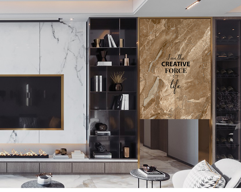 INS Style Marble Texture Home Bedroom Fitting Toilet Partition Curtain Thick Fabric Kitchen Door Curtain Customization