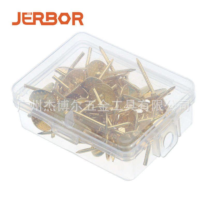 Factory Direct Sales 50PCs American 20lb Flower Pin Hook Boxed Photo Frame Clock Iron Hanging Weight Hanging Buckle Hook Nail
