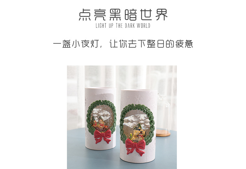 Cylindrical Wax Crafts Night Light Warm Home Novel Gift Crystal Candle Christmas Gift Cylindrical Wax Crafts Night Light Warm Home Novel Gift Crystal Candle Christmas Gift