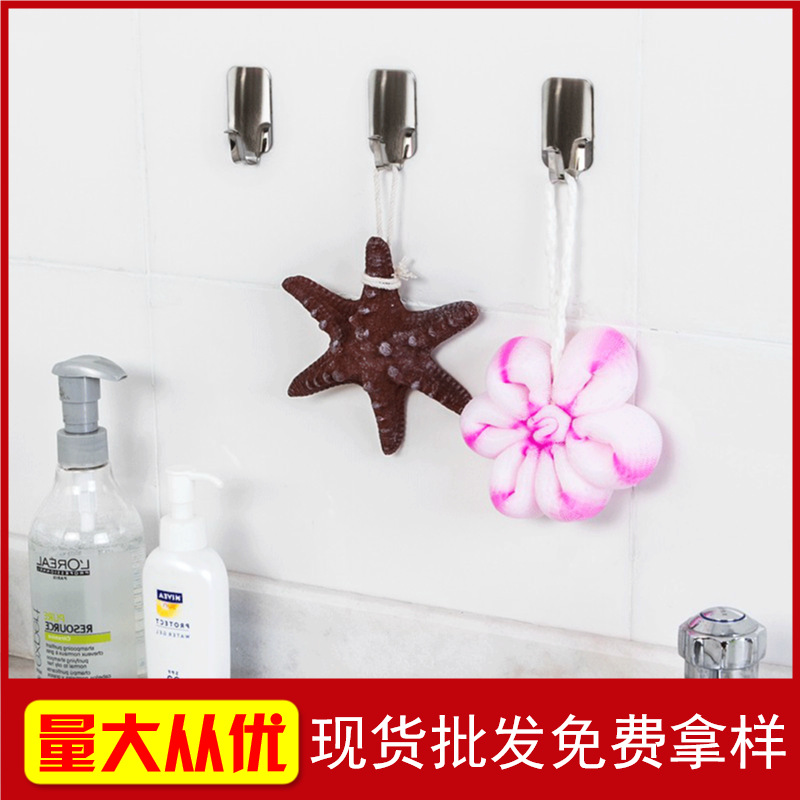 Multi-Functional No Trace of Creativity Hook Iron the Metal Door Rear Bathroom Kitchen Strong Suction Cup Wall Sticky Hook Three Pack