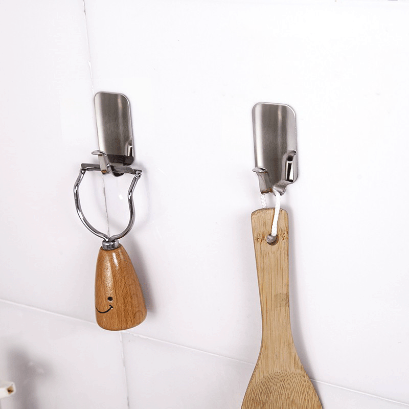 Multi-Functional No Trace of Creativity Hook Iron the Metal Door Rear Bathroom Kitchen Strong Suction Cup Wall Sticky Hook Three Pack