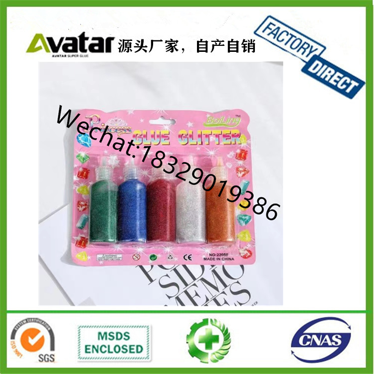 New Arrivals 120ml Glitter glue clay crafts bentonite clay crystal slime playdough tool New Arrivals 120ml Glitter glue clay crafts bentonite clay crystal slime playdough tool