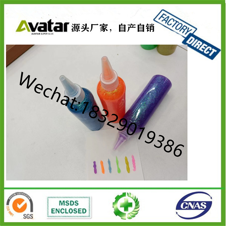 New Arrivals 120ml Glitter glue clay crafts bentonite clay crystal slime playdough tool New Arrivals 120ml Glitter glue clay crafts bentonite clay crystal slime playdough tool