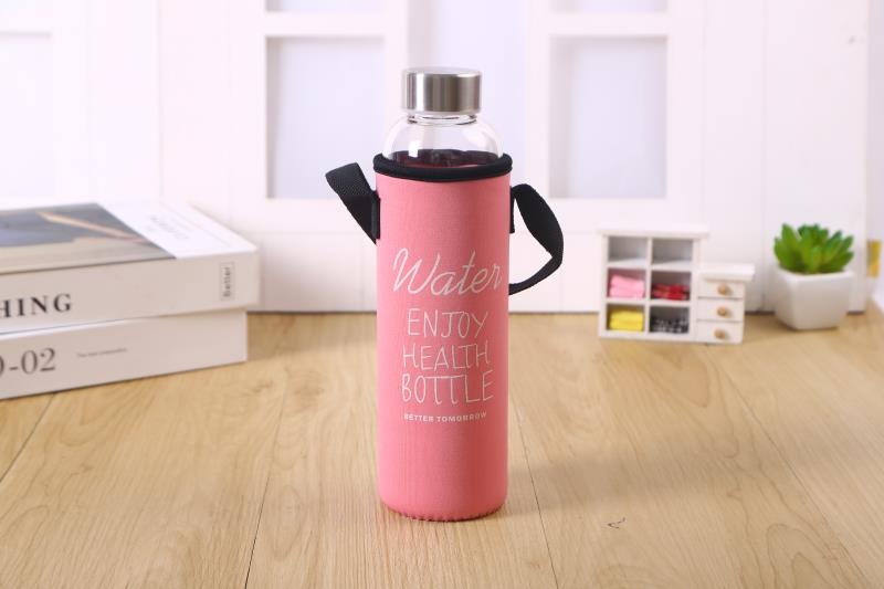 Water Cup Glass High Borosilicate Glasses Portable Glass Insulated Glass Cup 550Ml Glass
