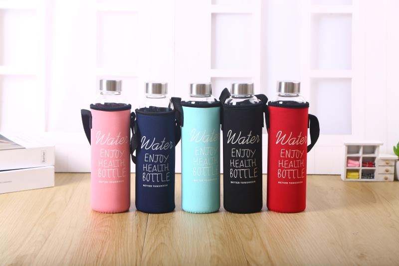 Water Cup Glass High Borosilicate Glasses Portable Glass Insulated Glass Cup 550Ml Glass