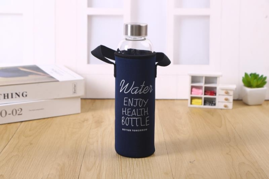 Water Cup Glass High Borosilicate Glasses Portable Glass Insulated Glass Cup 550Ml Glass