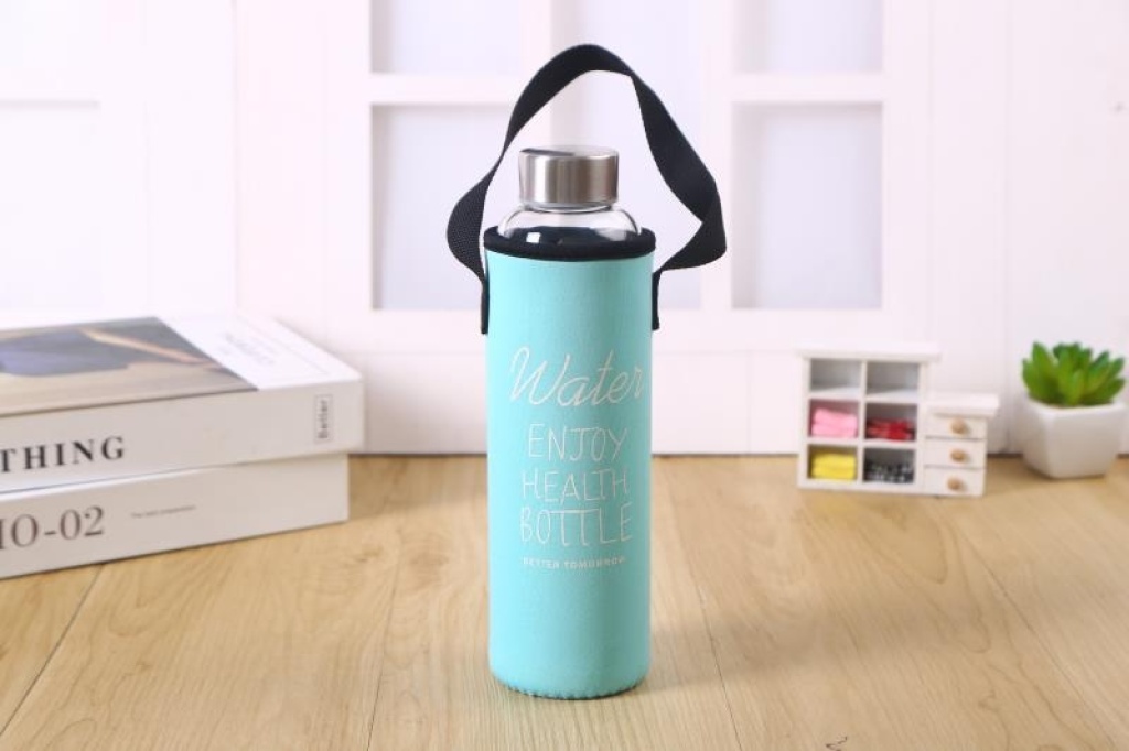 Water Cup Glass High Borosilicate Glasses Portable Glass Insulated Glass Cup 550Ml Glass