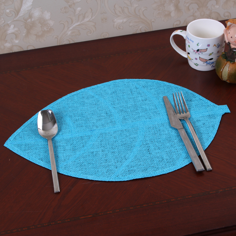 Leaf coasters heat insulation pad woven leaf pad Non-slip leaf dish mat 