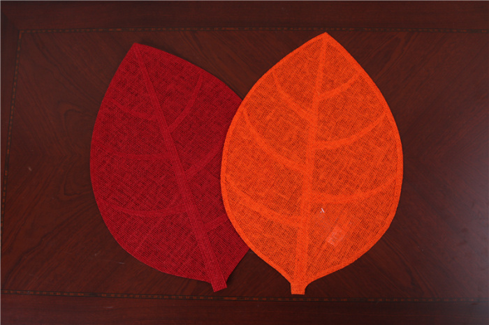 Leaf coasters heat insulation pad woven leaf pad Non-slip leaf dish mat Leaf coasters heat insulation pad woven leaf pad Non-slip leaf dish mat